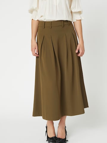 co'couture Rok 'Anya' in Groen: voorkant