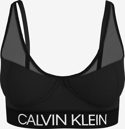 Calvin Klein Swimwear Bikini gornji dio u crna / bijela, Pregled proizvoda