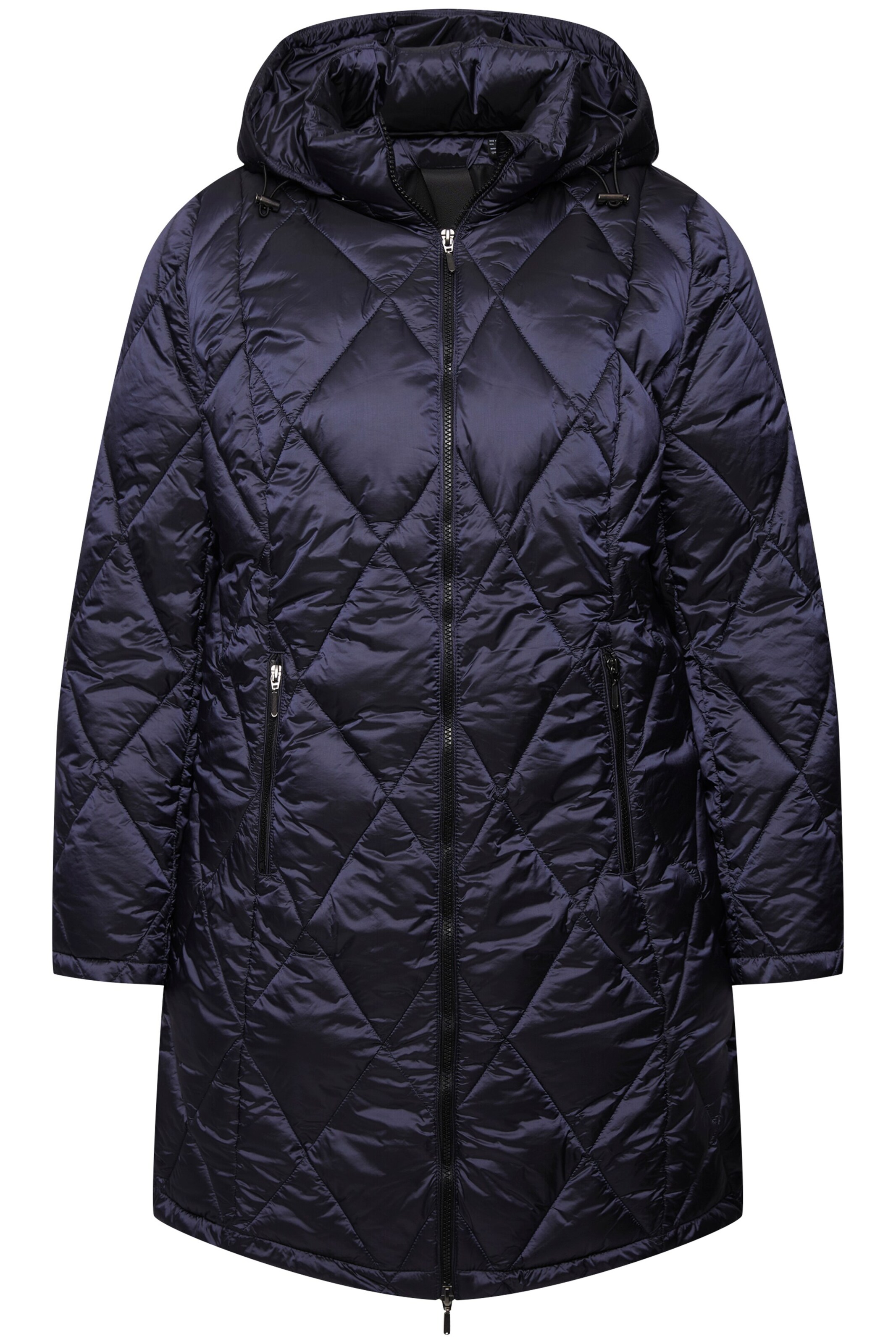 Ulla Popken Tussenjas in Blauw: voorkant