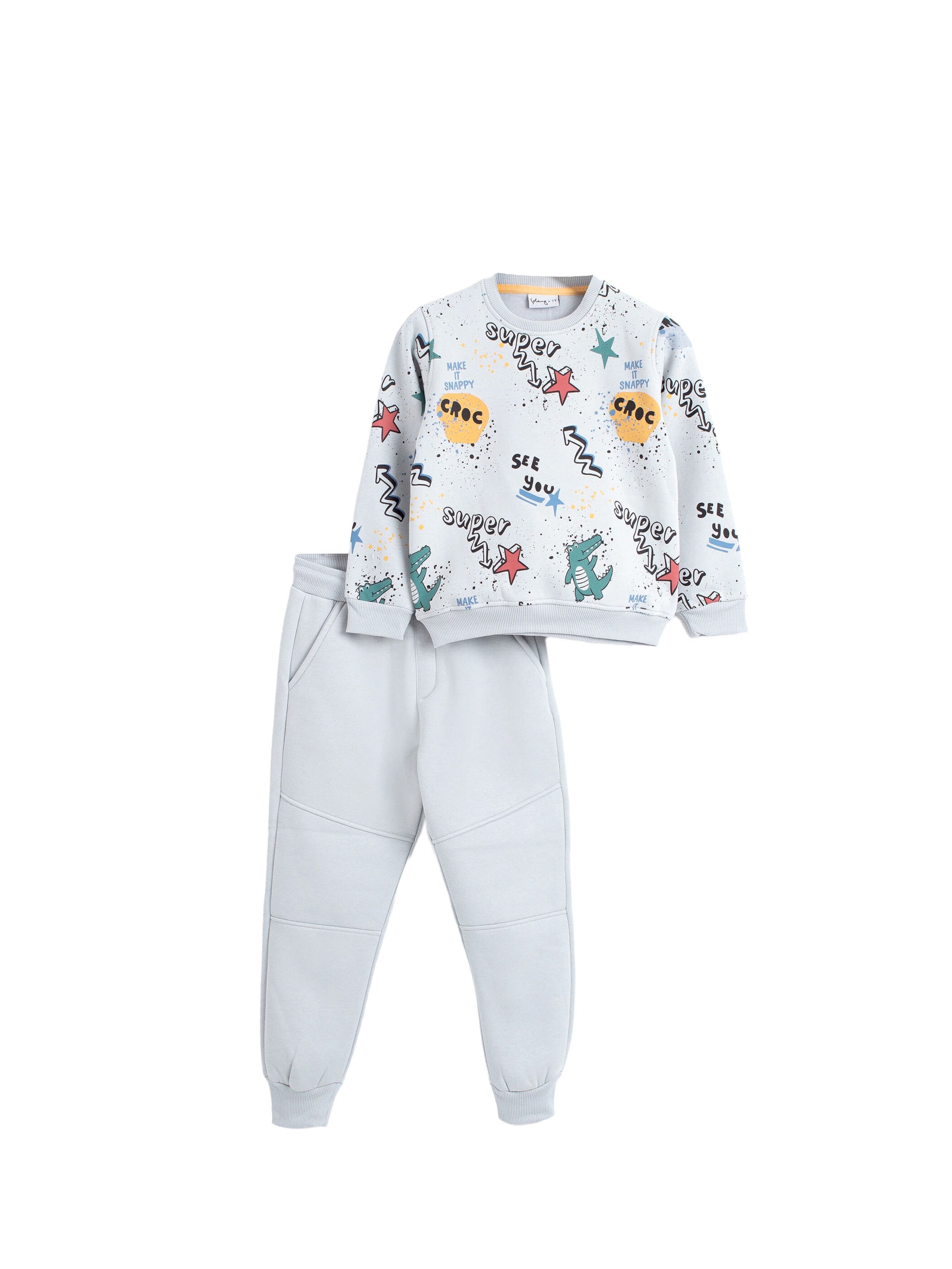 Solang Freizeitanzug Zweiteiler-Set in Grau: Vorderseite