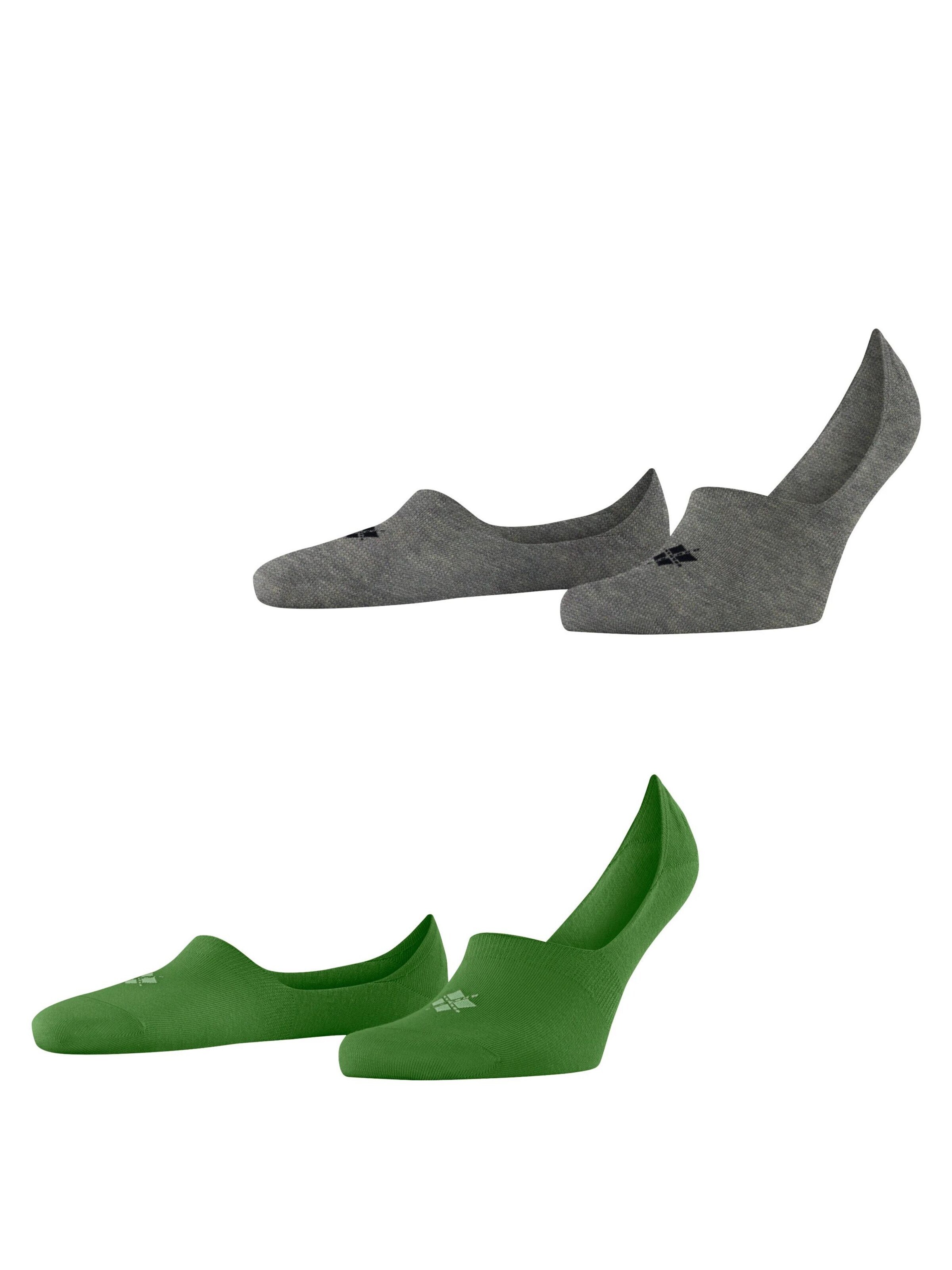 BURLINGTON Ankle Socks 'Everyday 2-Pack' in Green: front