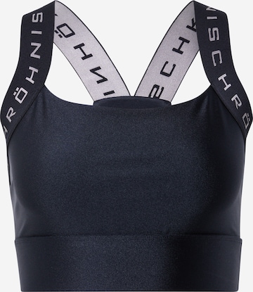 Röhnisch Bustier Sports-BH 'KAY' i svart: forside