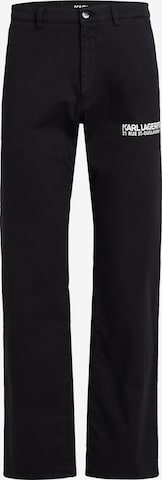 Regular Pantalon chino 'Rue St-Guillaume' Karl Lagerfeld en noir : devant