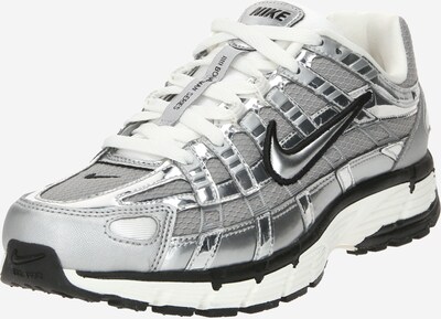 Nike Sportswear Nizke superge 'P-6000' | črna / srebrna / off-bela barva, Prikaz izdelka