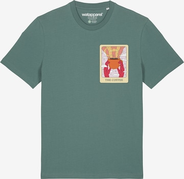 T-Shirt 'Tarot The Coffee' Watapparel en vert : devant