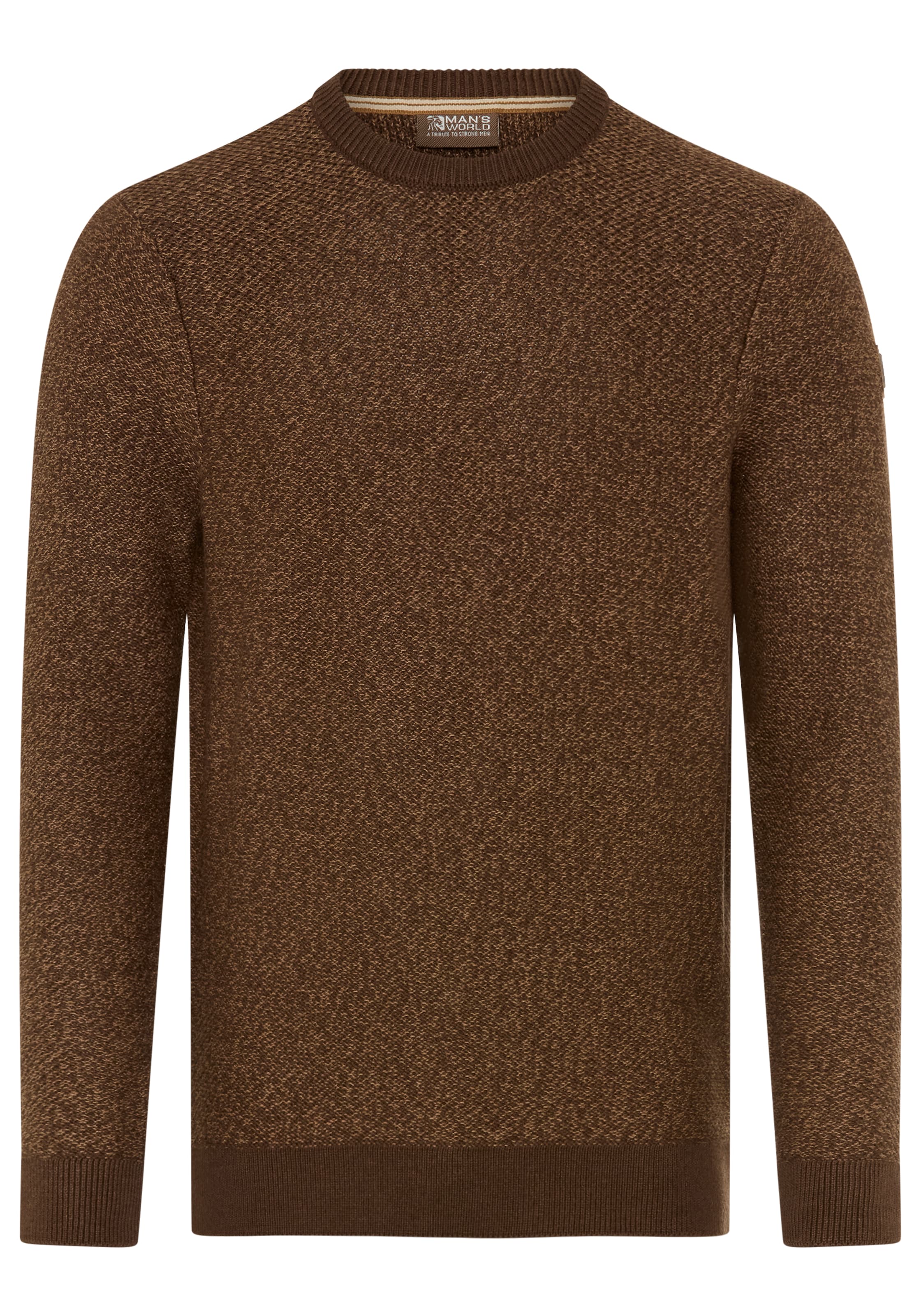 Man's World Sweater in Brown: front