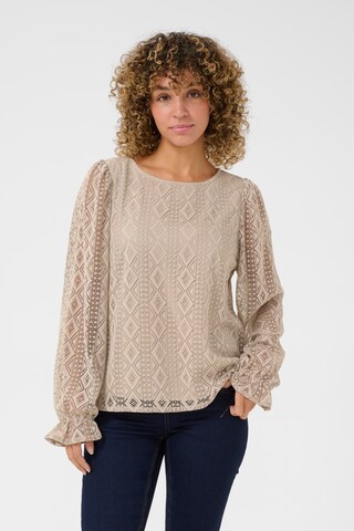 Camicia da donna 'CR Valerie' di Cream in beige: frontale