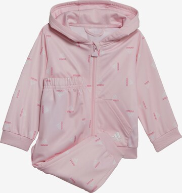 ADIDAS SPORTSWEAR Trainingsanzug 'Brandlove Shiny Polyester' in Pink