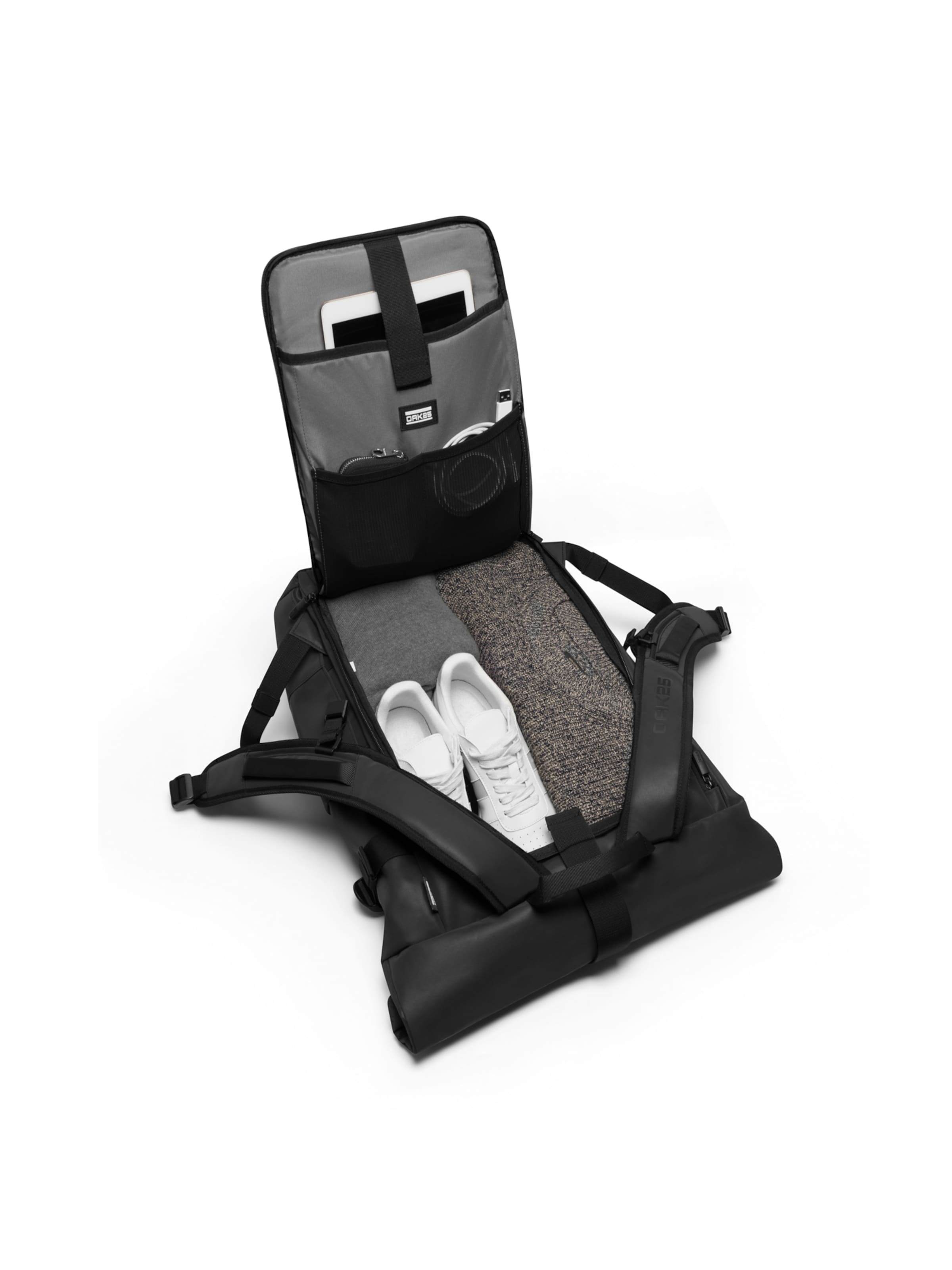 OAK25 Σακίδιο πλάτης 'Luminite Rolltop' σε μαύρο