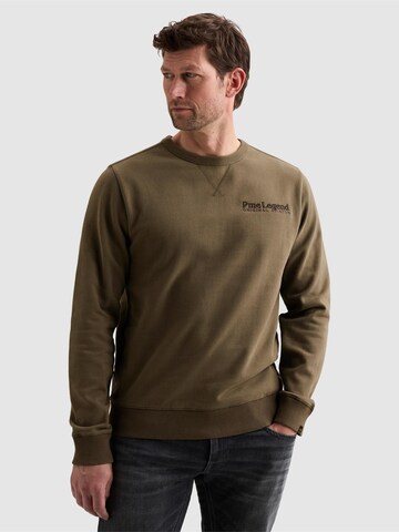 Felpa 'Sweatshirt in peached fleece with artwork' di PME Legend in verde