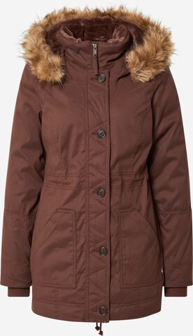 HOLLISTER Winter Jacket in Brown: front