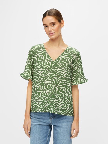 OBJECT Blouse 'Seline' in Green: front