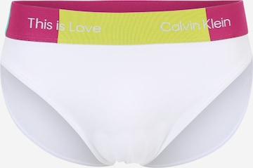 Pantaloncini da bagno di Calvin Klein Swimwear in bianco: frontale