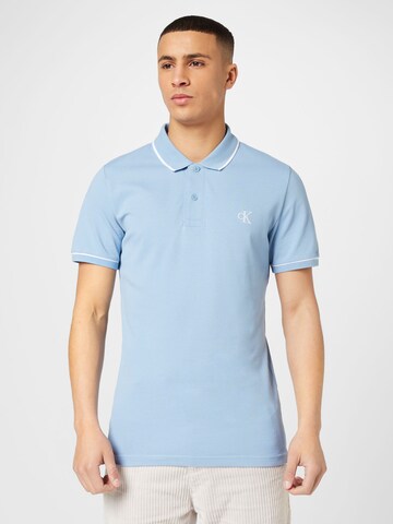 T-Shirt Calvin Klein Jeans en bleu : devant