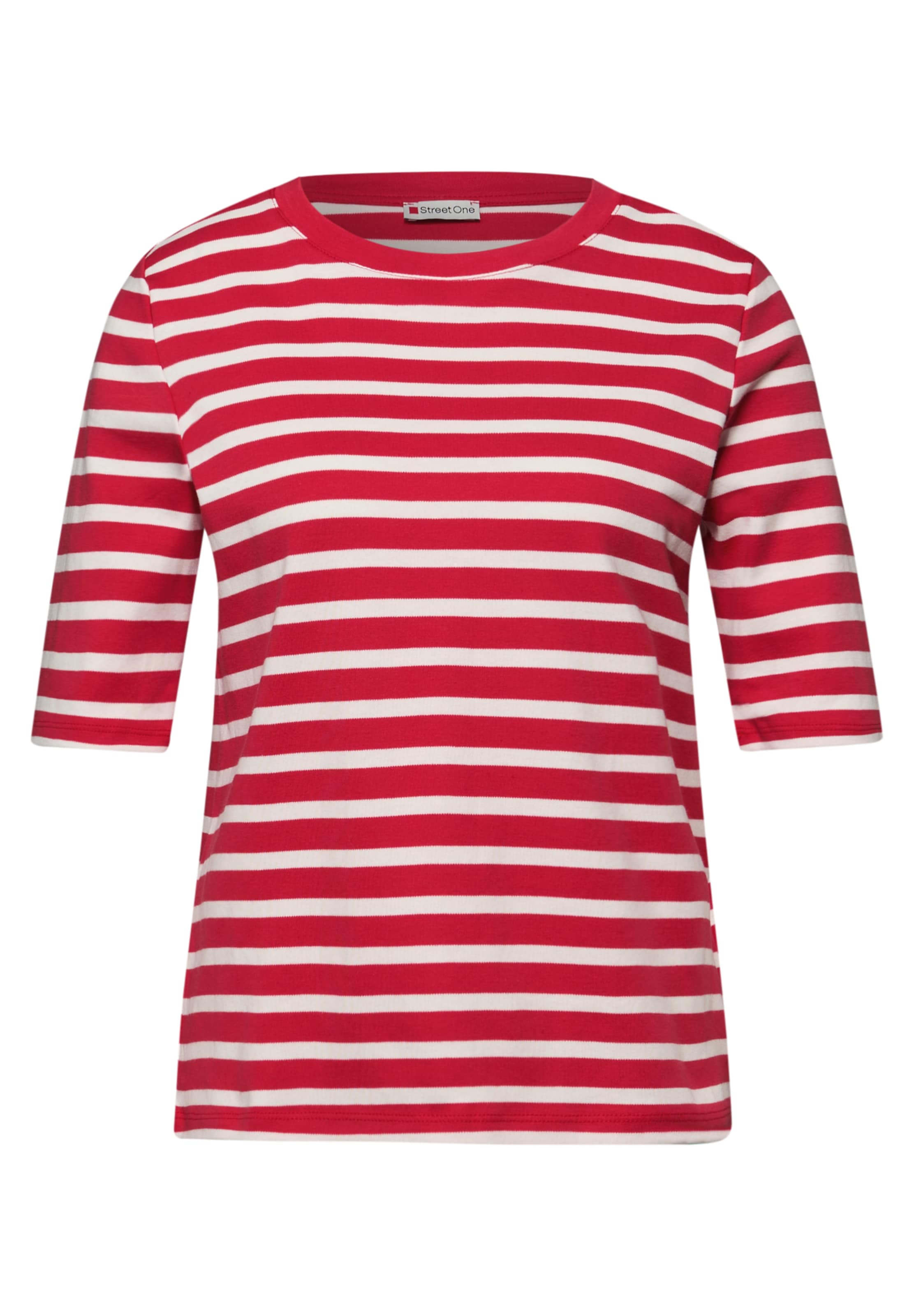 STREET ONE Shirt in Red / White, Item view