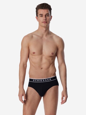 SCHIESSER Slip '95/5 Organic Cotton' in Zwart: voorkant