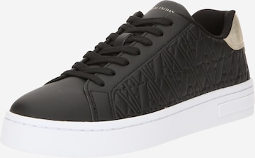ARMANI EXCHANGE - Zapatillas deportivas bajas en negro: frente