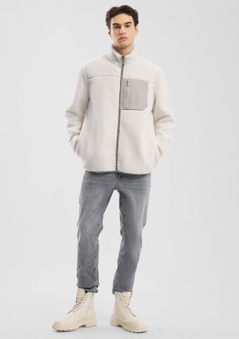 QS Fleece jas in Wit