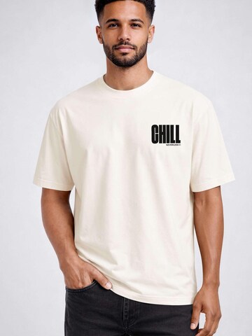 Neverless Shirt 'Chill'‌‌‌‌ in Beige: Vorderseite