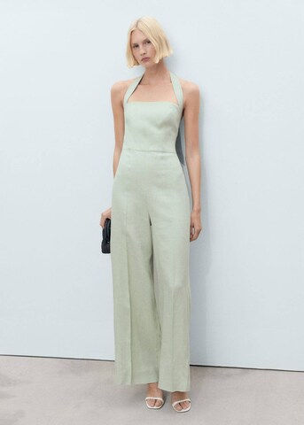 MANGO Wide leg Overalls 'Jumy' in Green