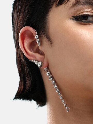 SOHI Earrings 'Wyn' in Silver: front