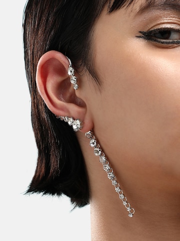 SOHI Earrings 'Wyn' in Silver: front
