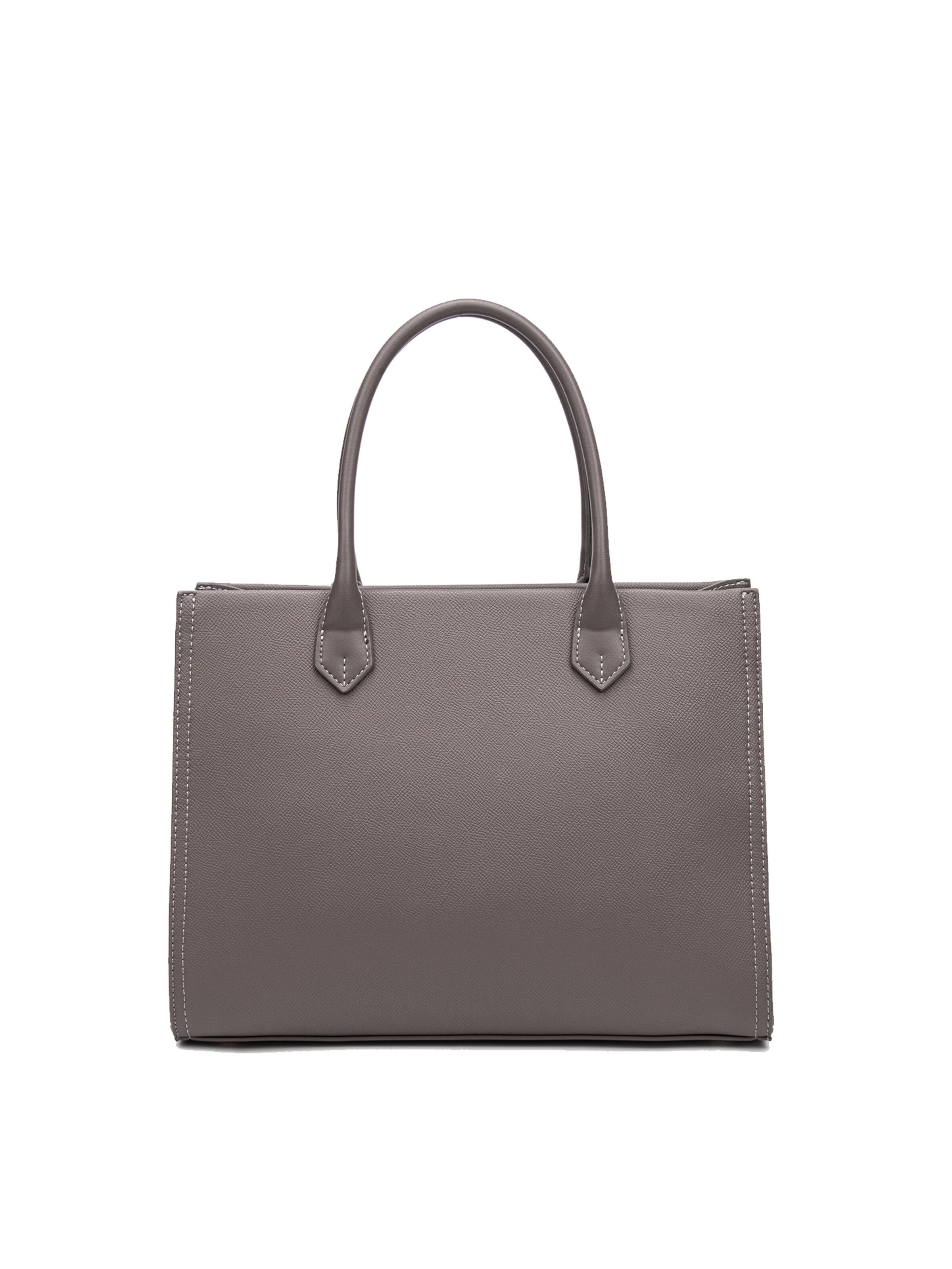 Borsa a mano 'Borsa a Mano Donna Vegan Leather con Zip e Tracolla Rimovibile - David Jones' di David Jones in grigio