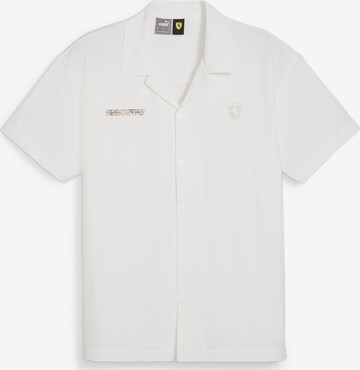 PUMA Performance Shirt 'Scuderia Ferrari Race CREW' in White: front