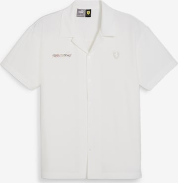 PUMA Functioneel shirt 'Scuderia Ferrari Race CREW' in Wit: voorkant
