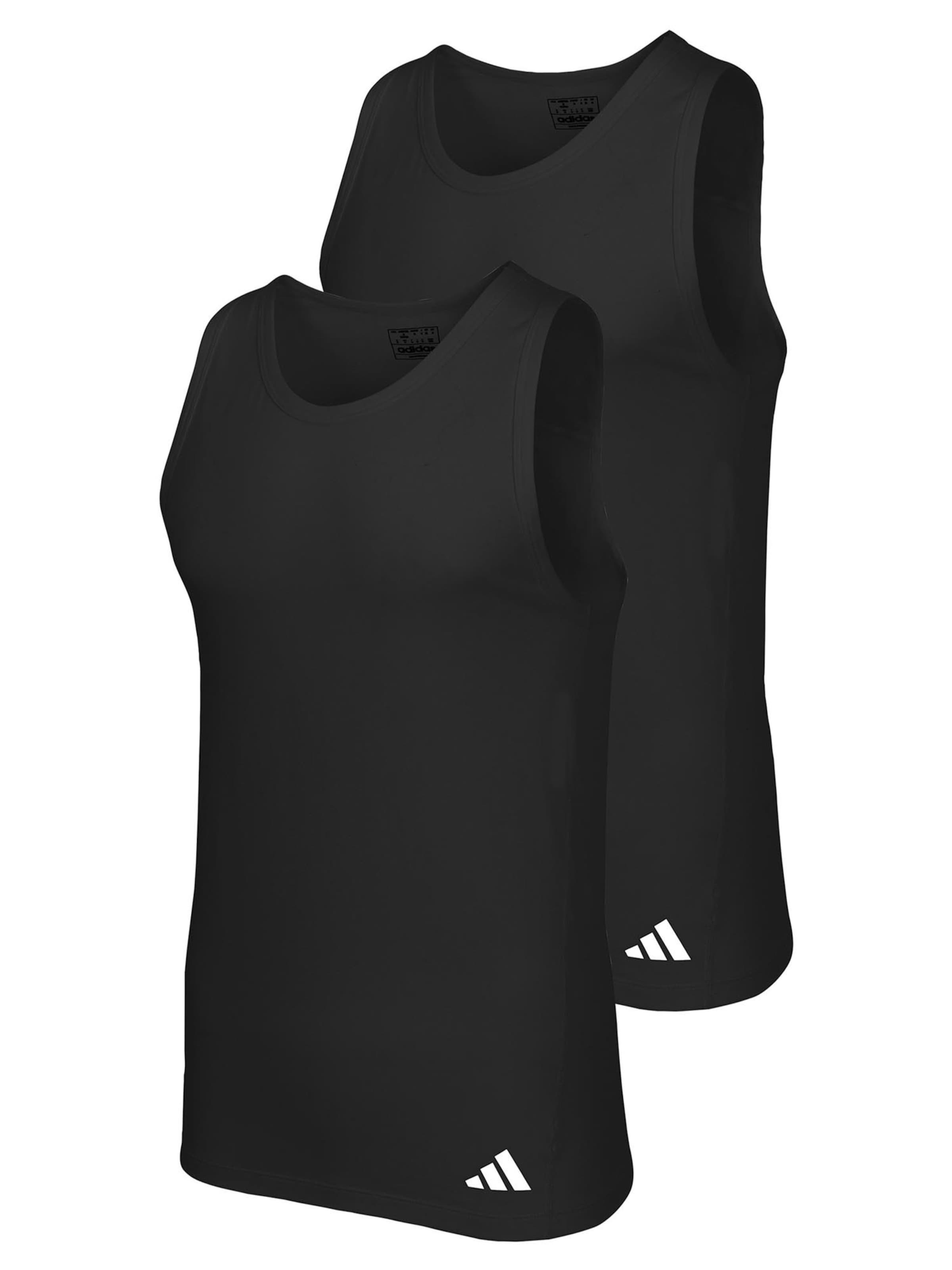 ADIDAS SPORTSWEAR Unterhemd 'Active Flex Cotton Ergonomic'‌‌‌‌ in Schwarz: Vorderseite
