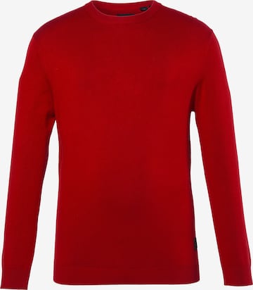 Men Plus Pullover in Rot: Vorderseite