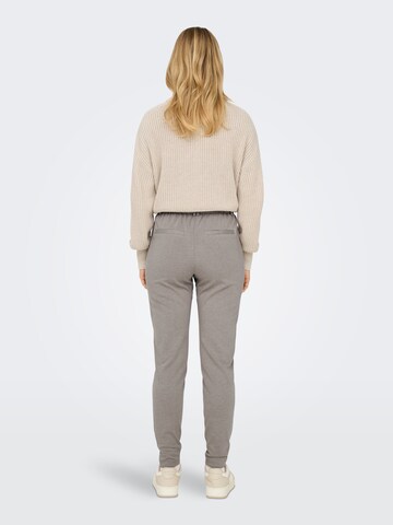 ONLY Slimfit Broek 'ONLPoptrash' in Grijs