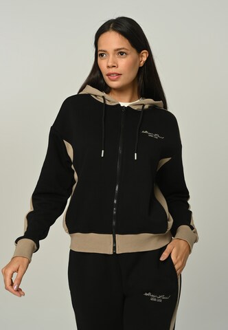 Tom Barron Tracksuit in Black: front