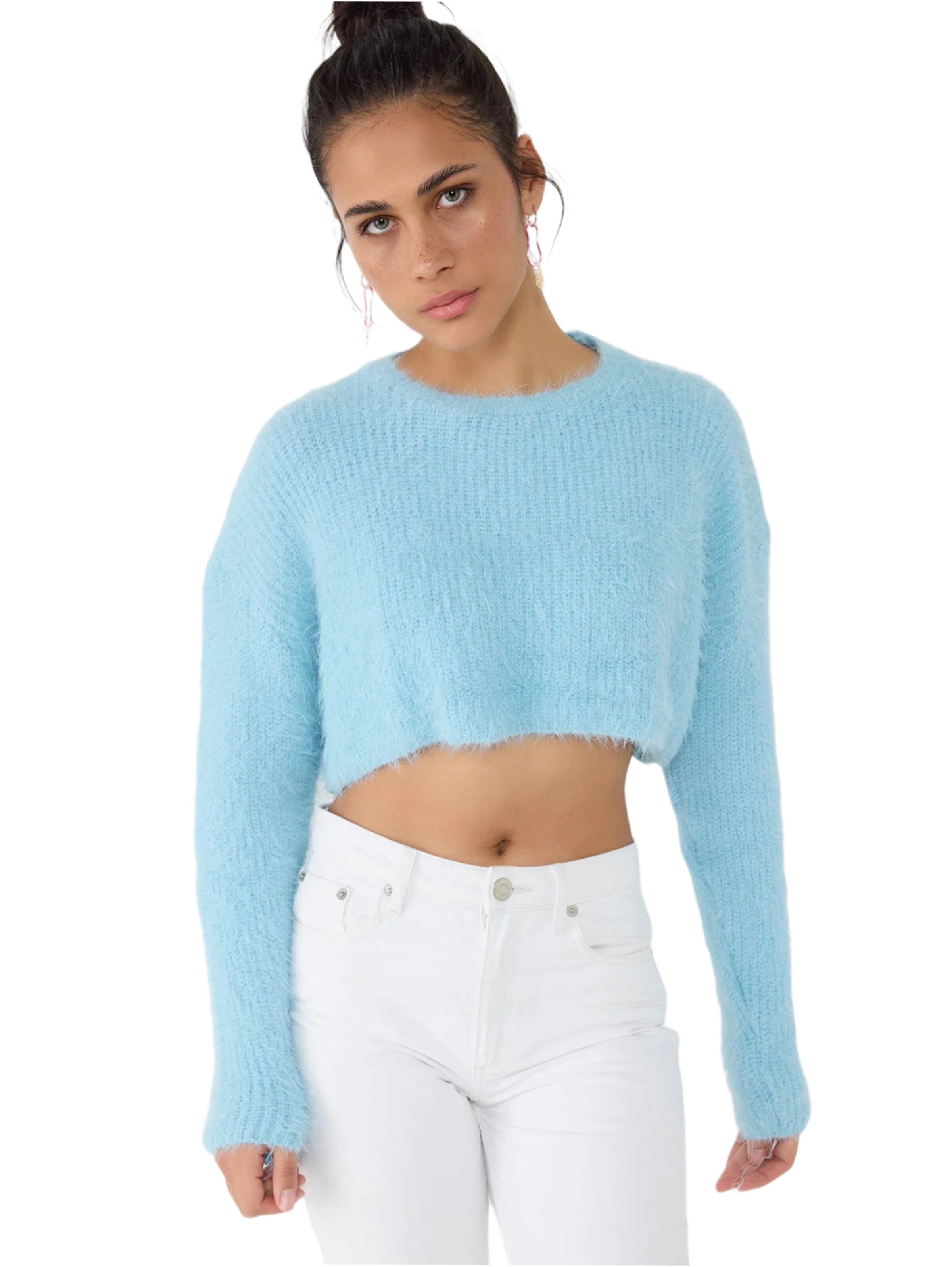 No Matter What Pullover in Blau: Vorderseite