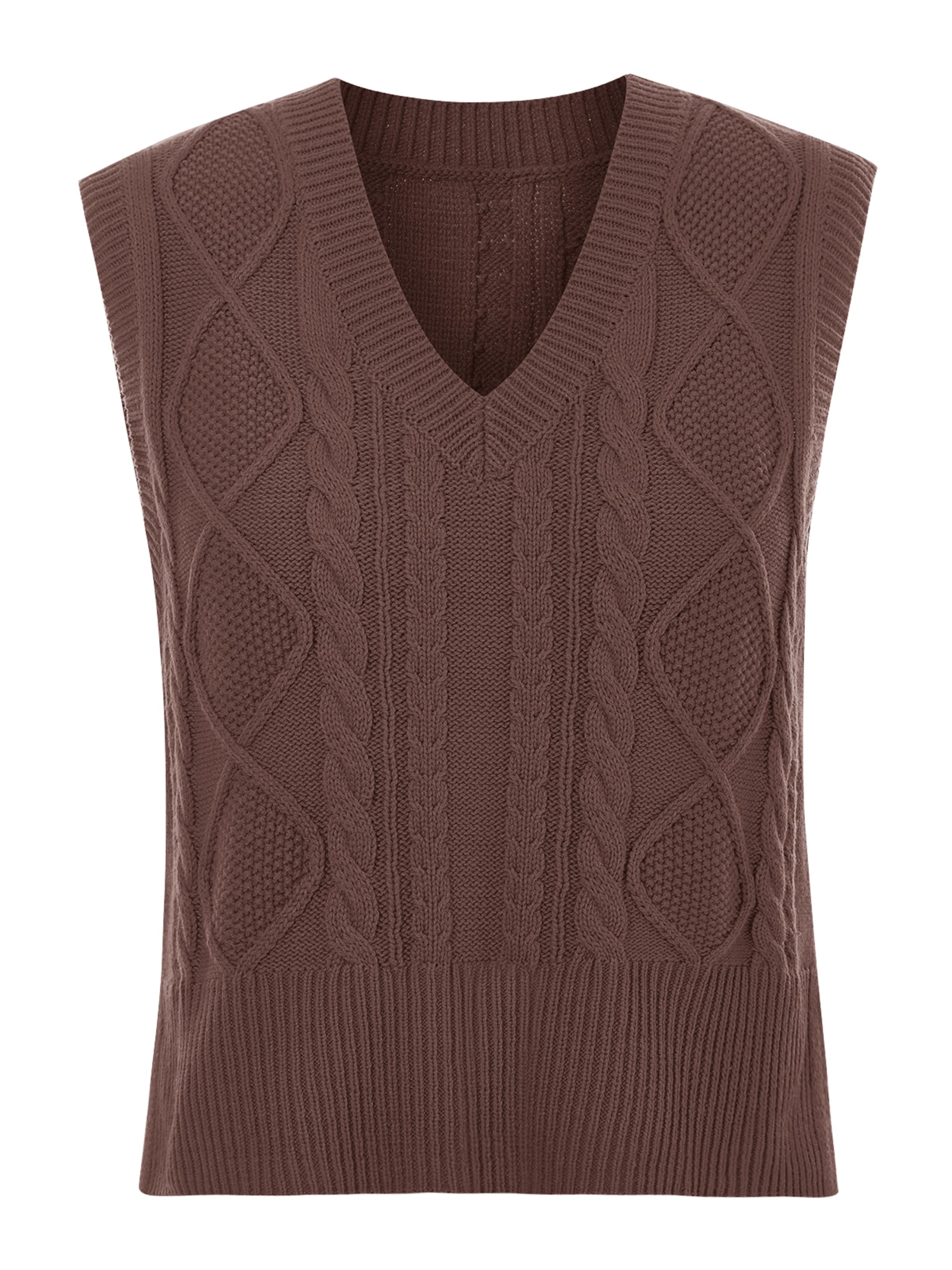 Pull-over Imily Bela en marron : devant