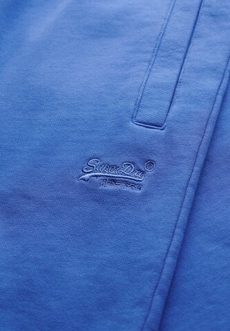 Superdry Regular Trousers 'Essential' in Blue