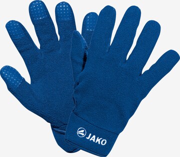JAKO Athletic Gloves in Blue: front