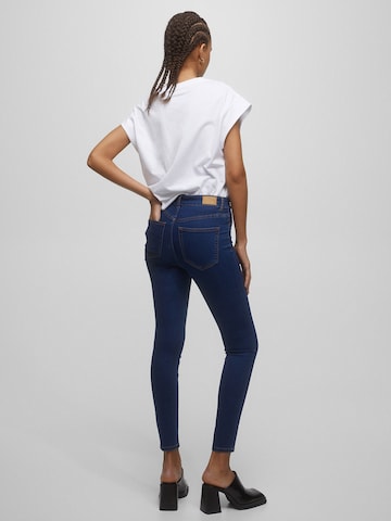 Pull&Bear Skinny Džínsy - Modrá