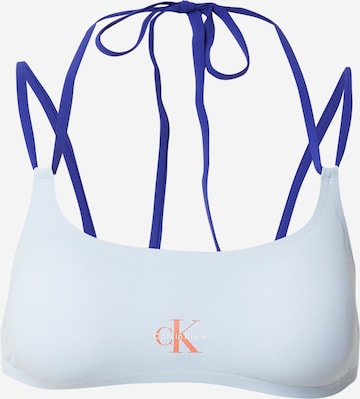 Calvin Klein Swimwear Bustier Bikinitop in Blau: Vorderseite