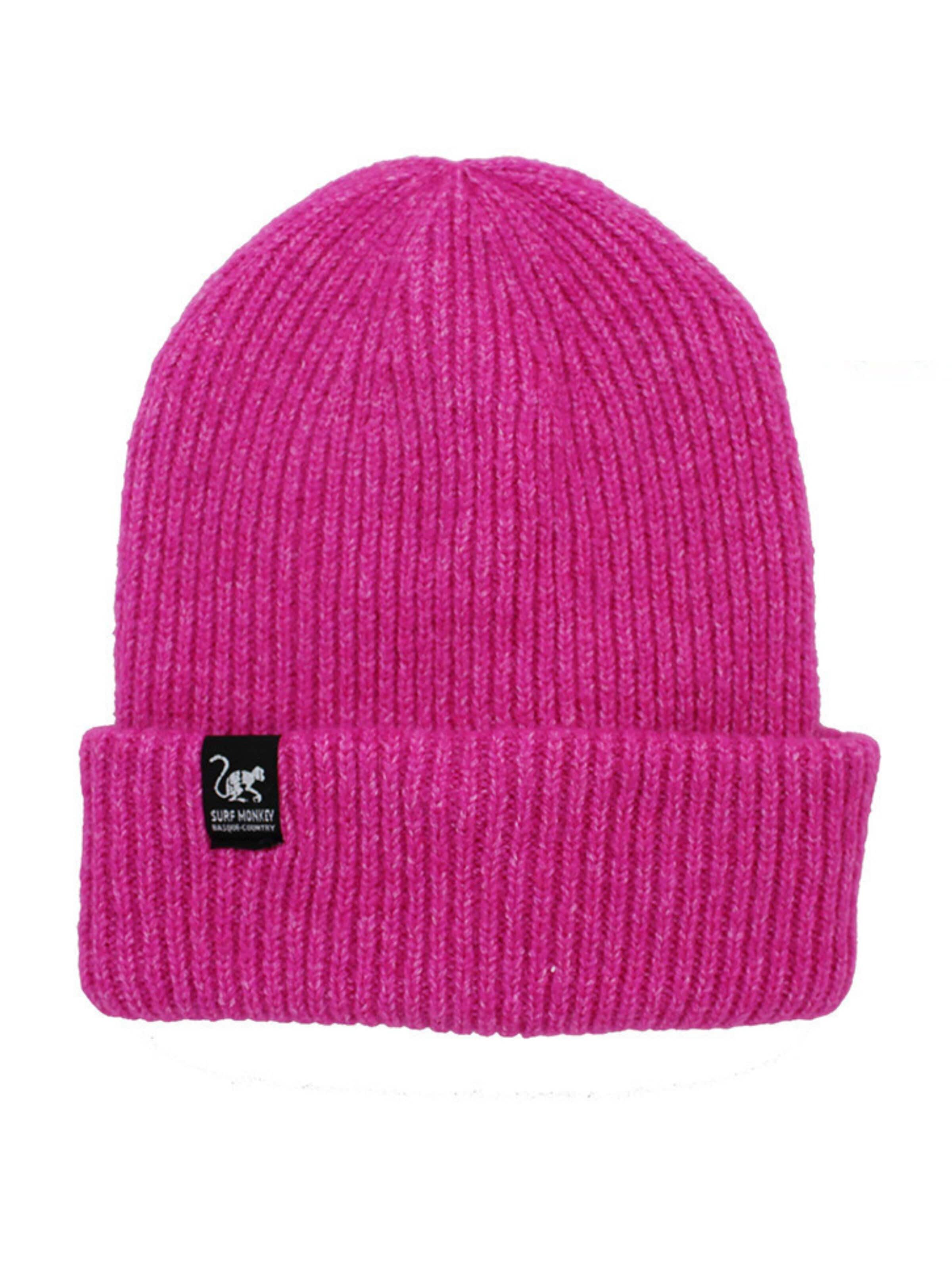 Bonnet Surf Monkey en rose : devant