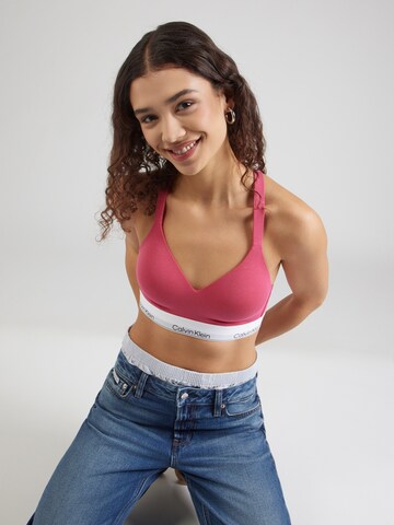 Bustier Soutien-gorge Calvin Klein Underwear en rose : devant