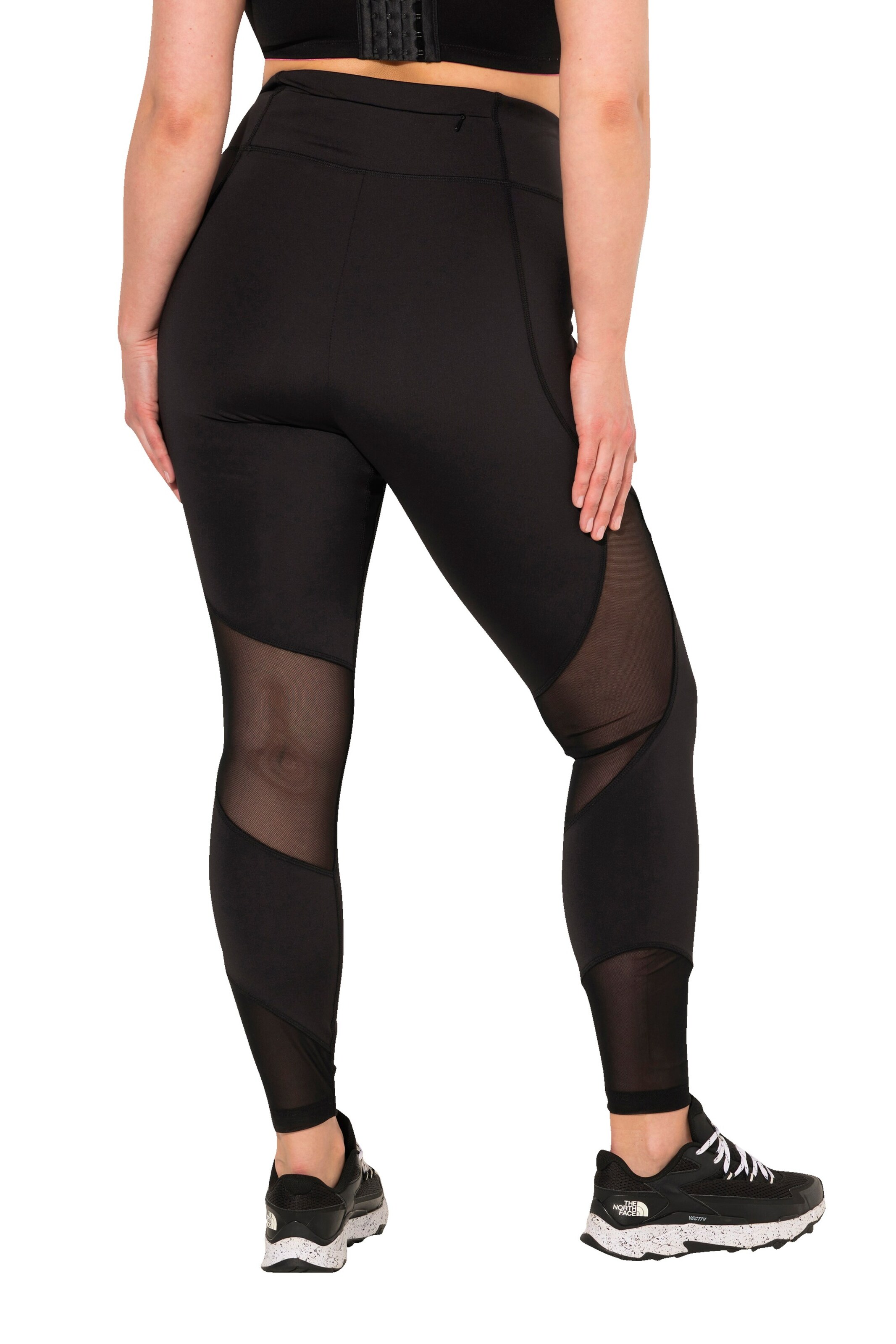 Ulla Popken Skinny Sportbroek in Zwart