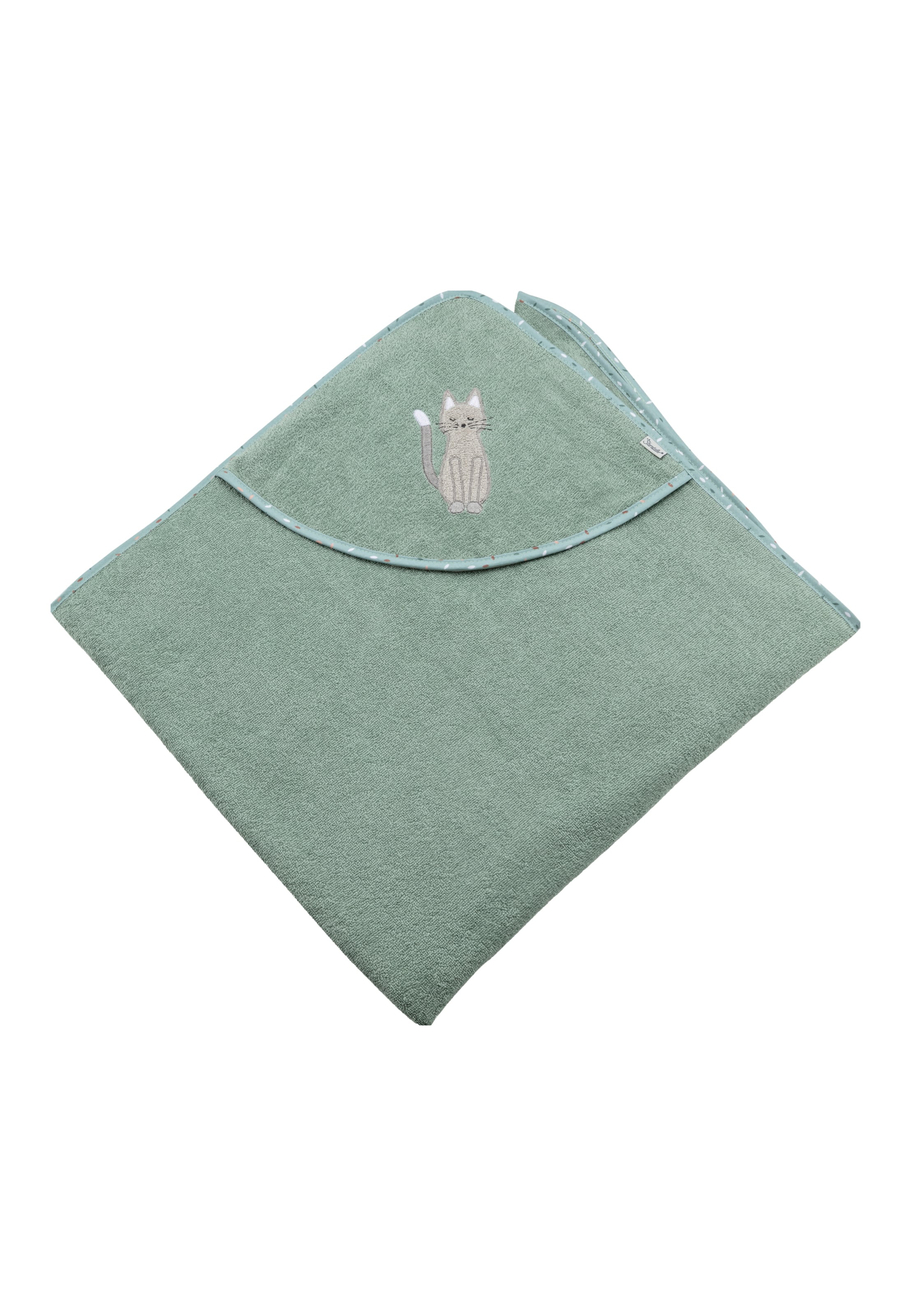 STERNTALER Shower Towel in Green: front