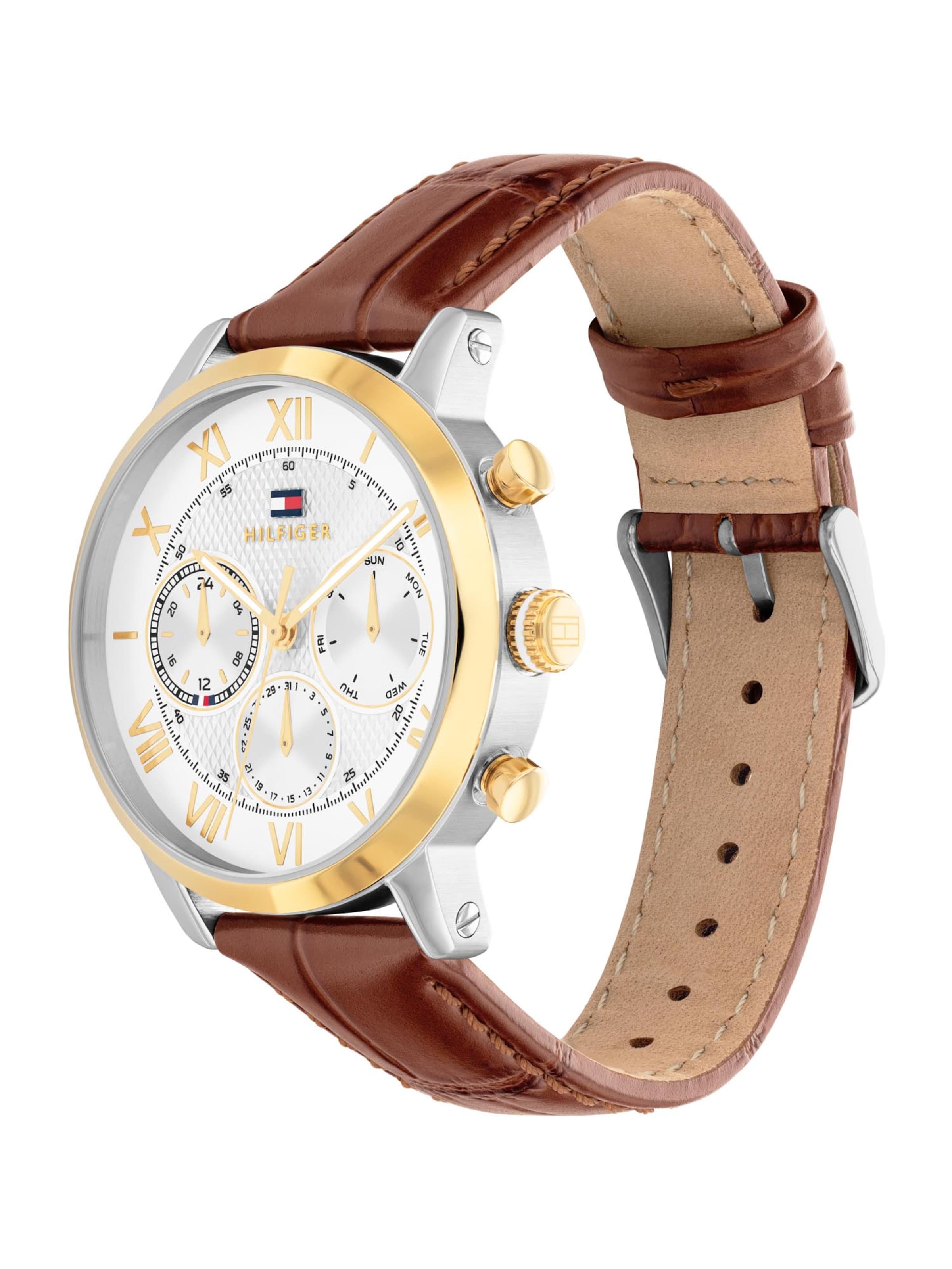 TOMMY HILFIGER Analóg órák 'OXFORD' - barna