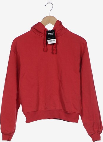 NA-KD Sweatshirt & Zip-Up Hoodie in M in Red: front