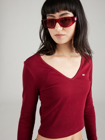 Tommy Jeans - Camisa 'BABY' em vermelho