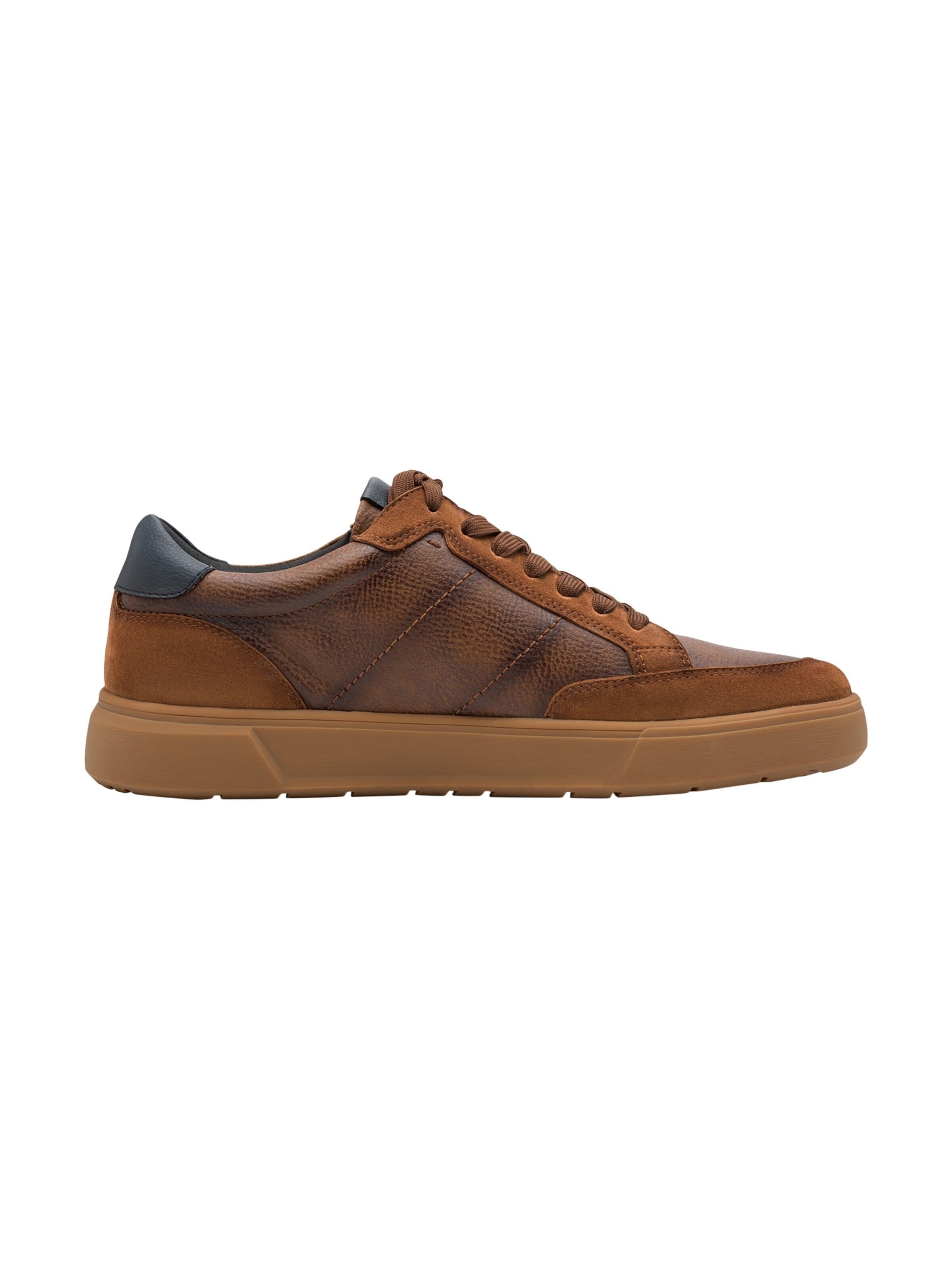 Tamaris Sportieve veterschoen 'Niedrige Sneaker aus Leder' in Bruin