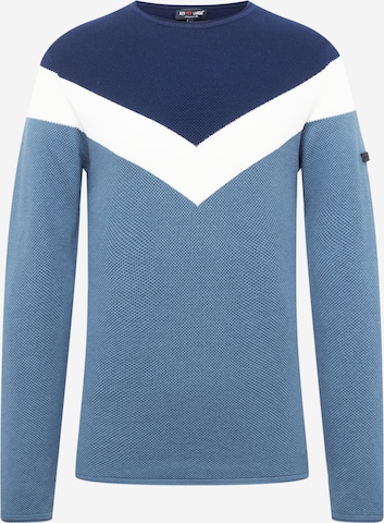 Pullover 'RÜDIGER' di Key Largo in blu: frontale