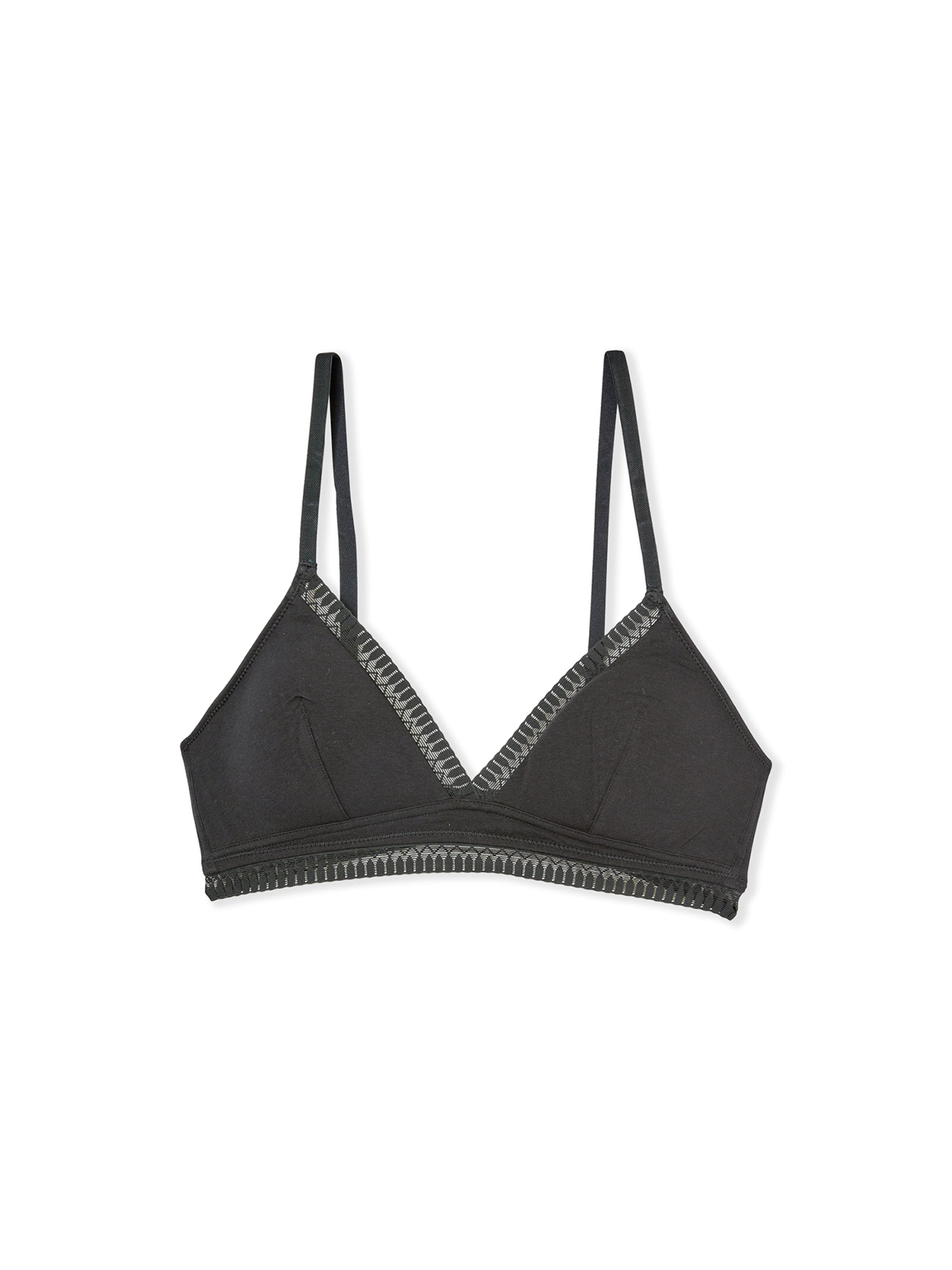 Triangolo Reggiseno 'Happily We Care' di ETAM in nero: frontale