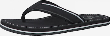 s.Oliver T-bar sandals in Black: front